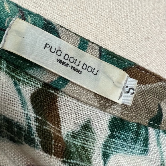 Bold Floral Textured Mini Dress Small - Picture 9 of 9